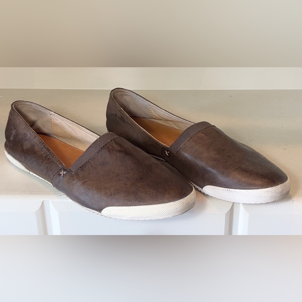 Frye Brown Leather Flats